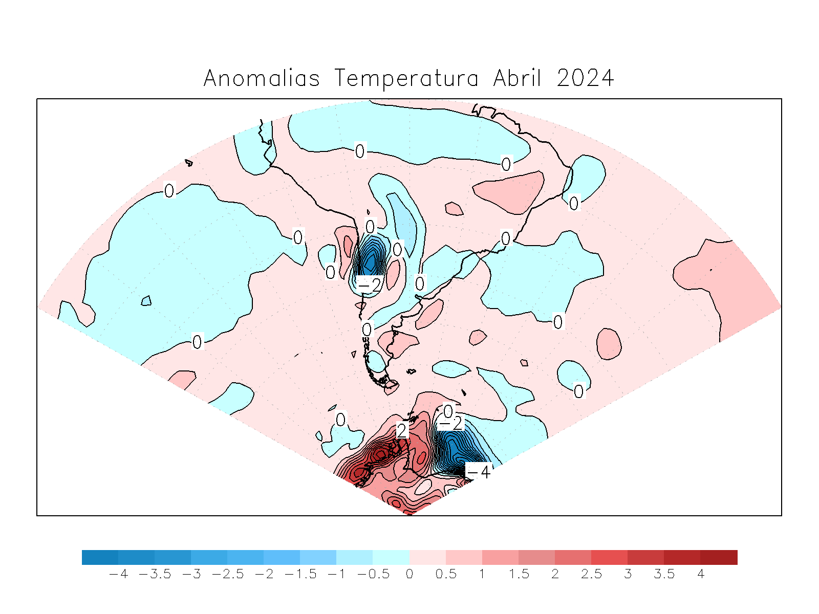 Anomalia para el mes de ABR